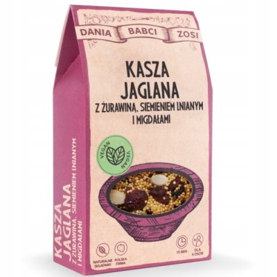 DANIA BABCI ZOSI - KASZA jaglana z żurawiną, siemieniem