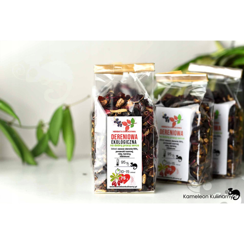 HERBATA owocowa DERENIOWA EKO na zdrowe serce 75g