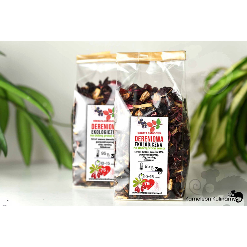 HERBATA owocowa DERENIOWA EKO na zdrowe serce 75g