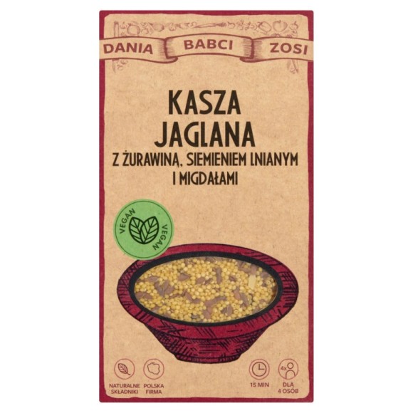 DANIA BABCI ZOSI - KASZA jaglana z żurawiną, siemieniem