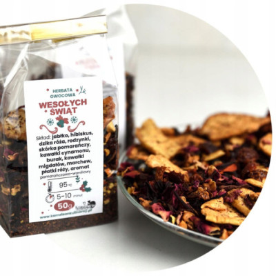 HERBATA OWOCOWA WESOŁYCH ŚWIĄT hibiskus jabłko 50g