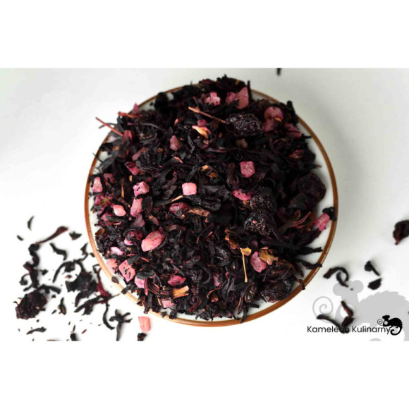 HERBATA owocowa WIŚNIOWO-RUMOWA wiśnie rum 100g HERBATA owocowa WIŚNIOWO-RUMOWA wiśnie rum 100g