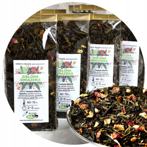 HERBATA ŚWIĄTECZNA MIX SMAKÓW W KARTONIKU x5 250G HERBATA ŚWIĄTECZNA MIX SMAKÓW W KARTONIKU x5 250G