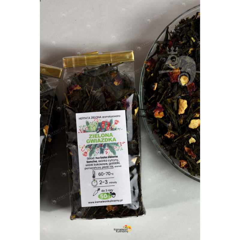 HERBATA ŚWIĄTECZNA MIX SMAKÓW zestaw 5x50g 250g
