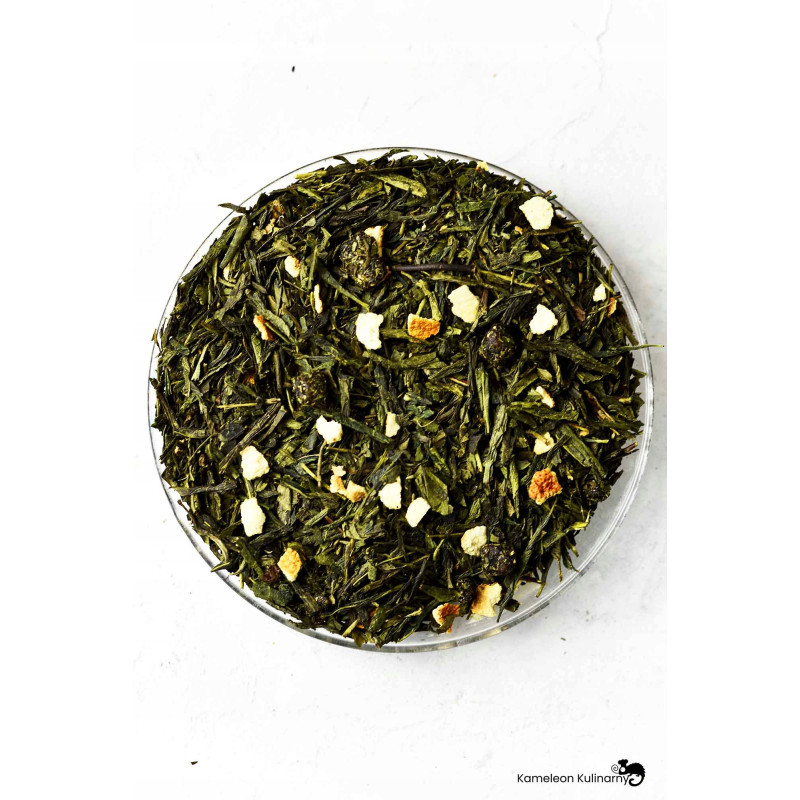 HERBATA zielona aromatyzowana PIGWA I IMBIR 50g