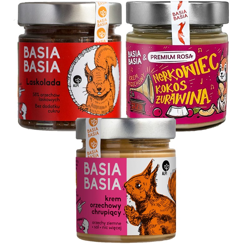 BASIA BASIA KREM ORZECHOWY MIX 3 SMAKÓW orzechy kokos