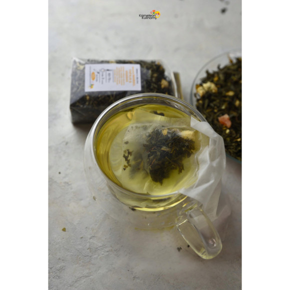 HERBATA zielona AROMATYZOWANA Sencha MANGO PAPAJA ANANAS RUMIANEK 50g HERBATA zielona AROMATYZOWANA Sencha MANGO PAPAJA ANANAS RUMIANEK 50g