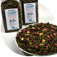 HERBATA ZIELONA aromatyzowana Sencha ZIMOWE OPOWIEŚCI 50g pyszna wyjątkowa