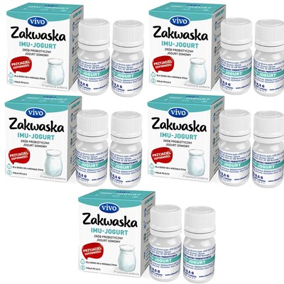 Zakwaska Zakwaski Vivo IMU JOGURT kultury bakterii 2 fiolki