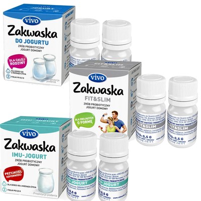 3x Zakwaska Zakwaski Vivo DO JOGURTU FIT&SLIM IMU-JOGURT