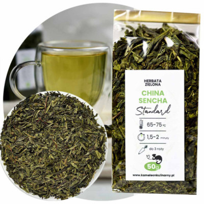 HERBATA ZIELONA CHINA SENCHA standard naturalna 50g KAMELEON kulinarny