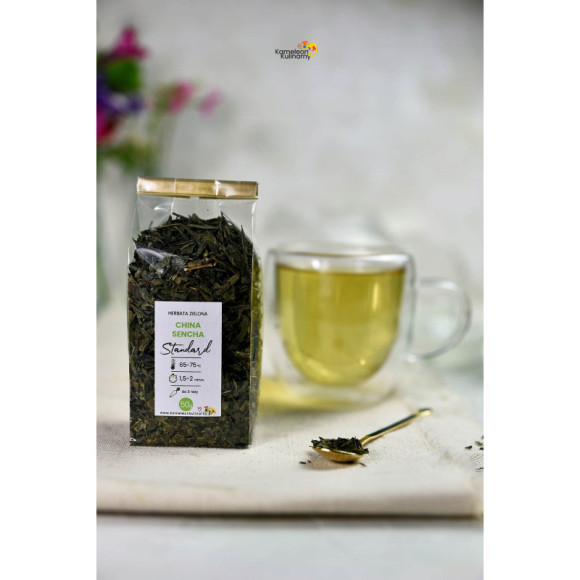 HERBATA ZIELONA CHINA SENCHA standard naturalna 50g KAMELEON kulinarny HERBATA ZIELONA CHINA SENCHA standard naturalna 50g KAMELEON kulinarny