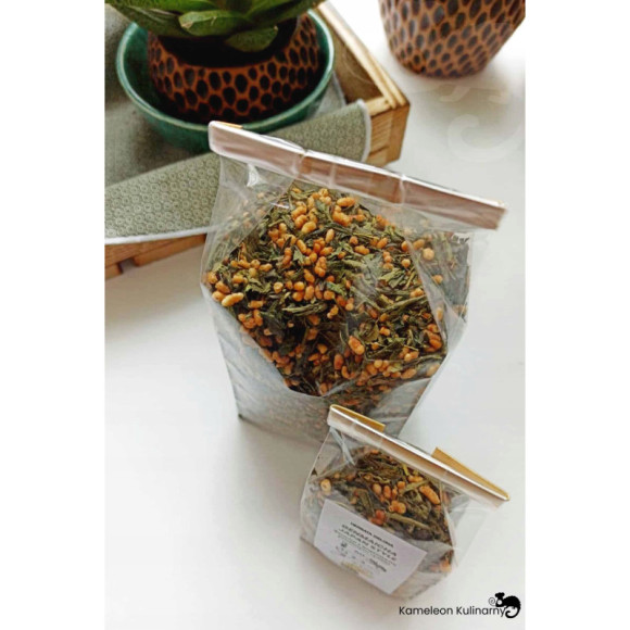 HERBATA ZIELONA GENMAICHA JAPAN STYLE z ryżem 200g HERBATA ZIELONA GENMAICHA JAPAN STYLE z ryżem 200g