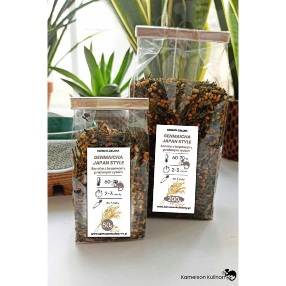 HERBATA ZIELONA GENMAICHA JAPAN STYLE z ryżem 200g HERBATA ZIELONA GENMAICHA JAPAN STYLE z ryżem 200g