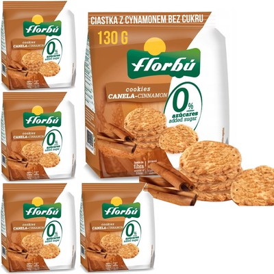 FLORBU Ciasteczka CIASTKA CYNAMONOWE Z CYNAMONEM BEZ CUKRU