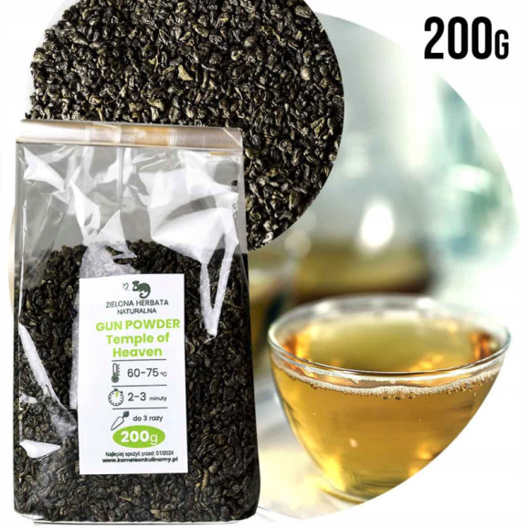 HERBATA zielona GUN POWDER Temple of Heaven 200g HERBATA zielona GUN POWDER Temple of Heaven 200g