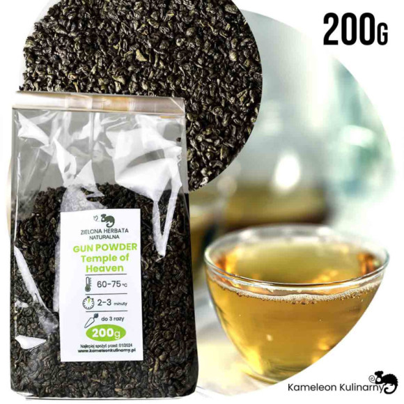 HERBATA zielona GUN POWDER Temple of Heaven 200g HERBATA zielona GUN POWDER Temple of Heaven 200g