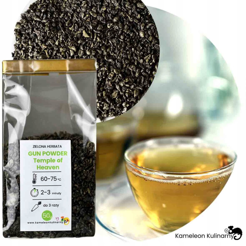 HERBATA zielona GUN POWDER Temple of Heaven 50g