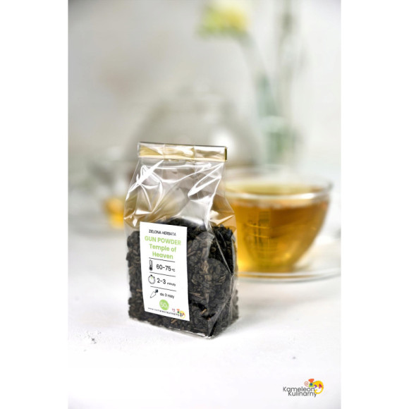 HERBATA zielona GUN POWDER Temple of Heaven 50g HERBATA zielona GUN POWDER Temple of Heaven 50g