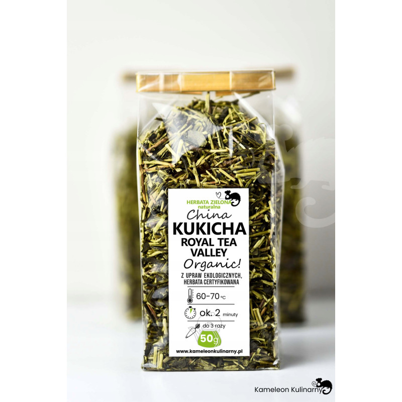 HERBATA ZIELONA KUKICHA Royal Tea organiczna 50g