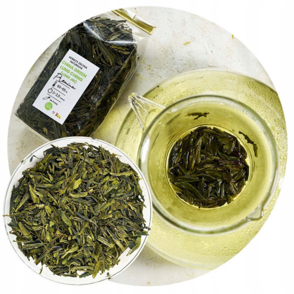 HERBATA ZIELONA LUNG CHING Smocza Studnia 50g HERBATA ZIELONA LUNG CHING Smocza Studnia 50g