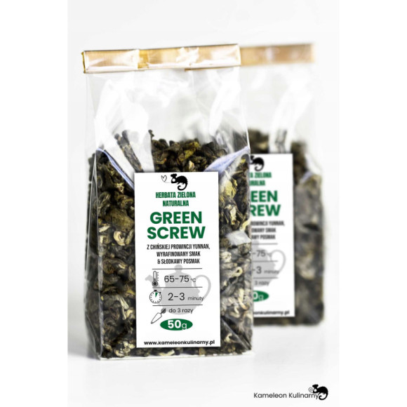 HERBATA ZIELONA naturalna GREEN SCREW wyjątkowa 50 HERBATA ZIELONA naturalna GREEN SCREW wyjątkowa 50