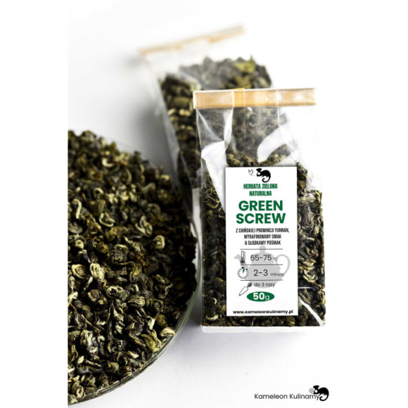 HERBATA ZIELONA naturalna GREEN SCREW wyjątkowa 50 HERBATA ZIELONA naturalna GREEN SCREW wyjątkowa 50
