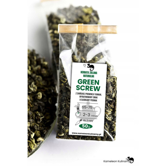 HERBATA ZIELONA naturalna GREEN SCREW wyjątkowa 50 HERBATA ZIELONA naturalna GREEN SCREW wyjątkowa 50