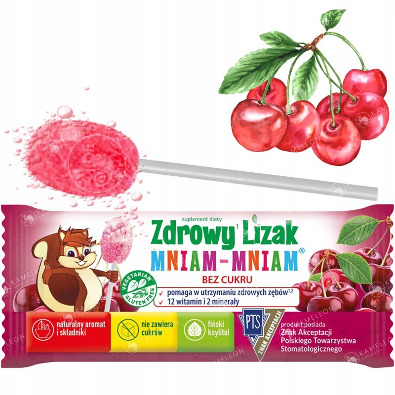 Strapharma ZDROWY LIZAK wiśnia WIŚNOWY bez cukru z