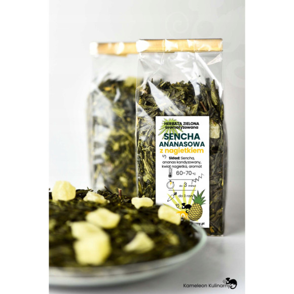 HERBATA ZIELONA SENCHA ANANASOWA ananas + nagietek HERBATA ZIELONA SENCHA ANANASOWA ananas + nagietek