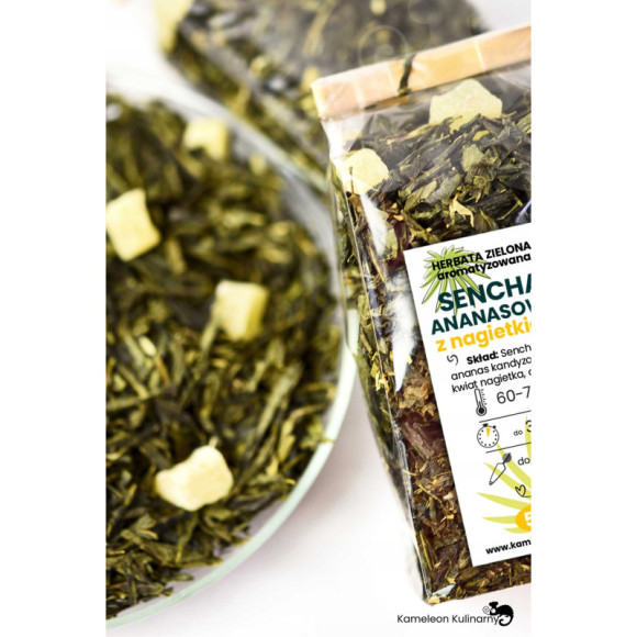 HERBATA ZIELONA SENCHA ANANASOWA ananas + nagietek HERBATA ZIELONA SENCHA ANANASOWA ananas + nagietek