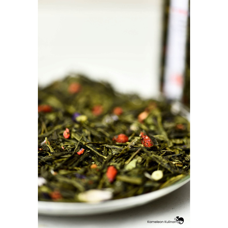 HERBATA zielona Sencha GOJI & TRUSKAWKA 50g