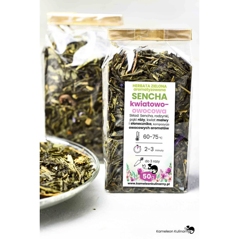 HERBATA zielona SENCHA KWIATOWO-OWOCOWA 50g