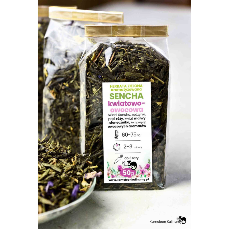 HERBATA zielona SENCHA KWIATOWO-OWOCOWA 50g