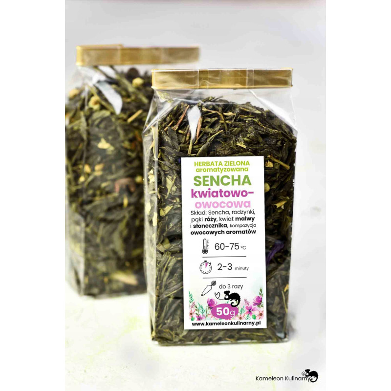 HERBATA zielona SENCHA KWIATOWO-OWOCOWA 50g