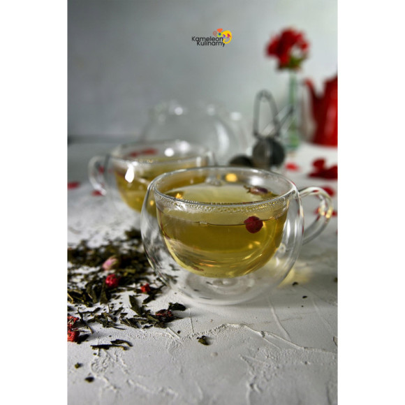 HERBATA ZIELONA SENCHA TRUSKAWKI & RÓŻA 50g HERBATA ZIELONA SENCHA TRUSKAWKI & RÓŻA 50g
