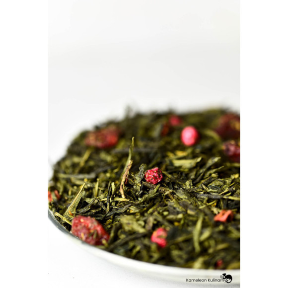 HERBATA zielona Sencha ŻURAWINOWA z truskawką 50g HERBATA zielona Sencha ŻURAWINOWA z truskawką 50g