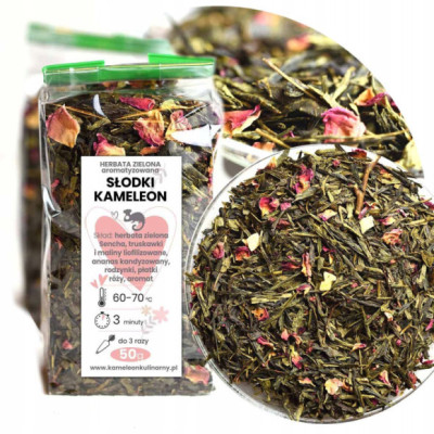 HERBATA zielona SŁODKI KAMELEON wyjątkowa 50g