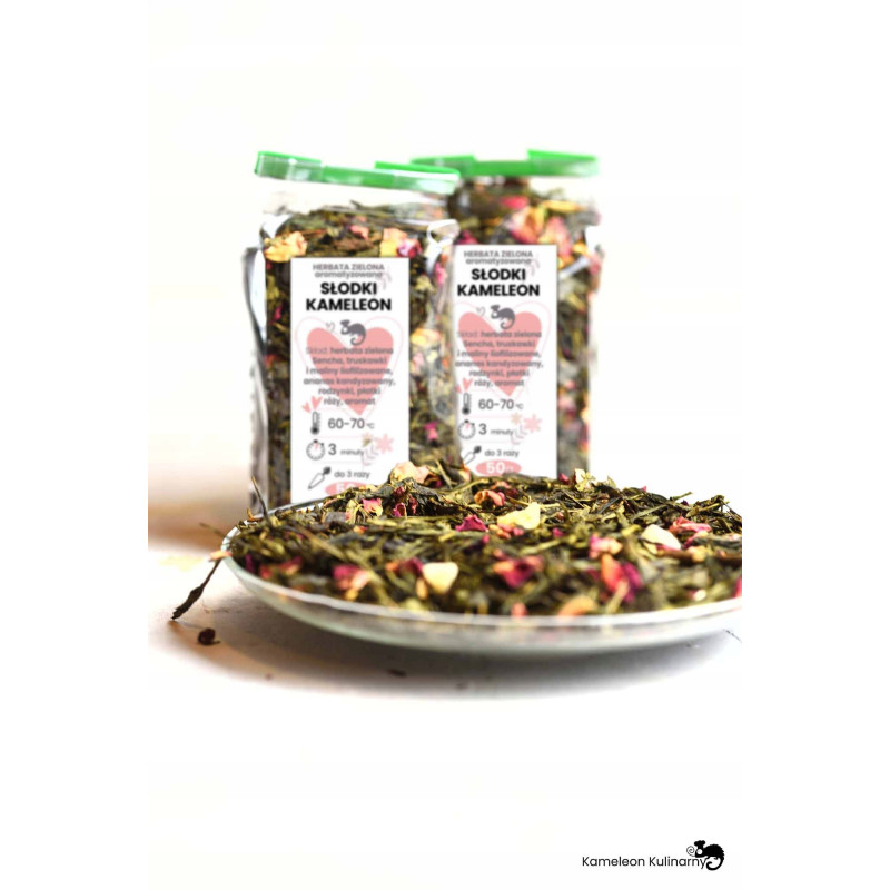 HERBATA zielona SŁODKI KAMELEON wyjątkowa 50g