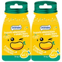 Dosfarm DRAŻE ODŚWIEŻAJĄCE mango mięta SORBITOL WITAMINA C