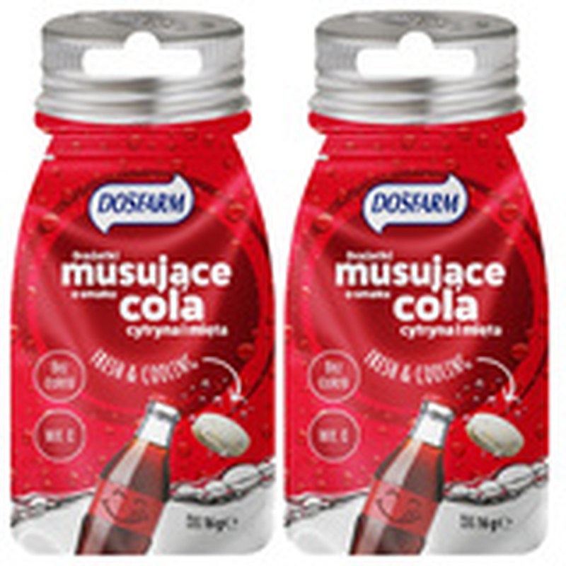 CUKIERKI DRAŻE ODŚWIEŻAJĄCE MUSUJĄCE Cola + Cytryna Mięta