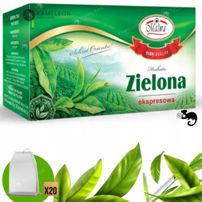 MALWA HERBATA ZIELONA SASZETKOWA EKSPRESOWA x2040G