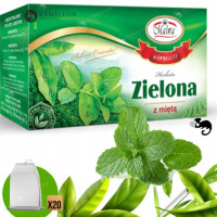 MALWA HERBATA ZIELONA Z MIĘTĄ MIĘTA ekspresowa x20