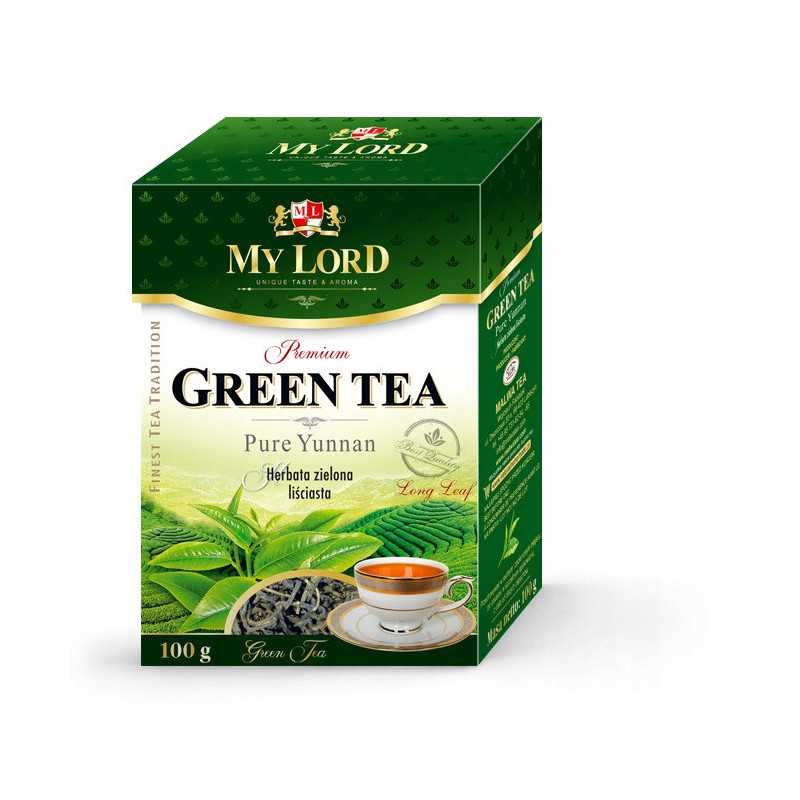 MALWA MY LORD HERBATA ZIELONA PURE YUNNAN liściasta green tea liściasta100g