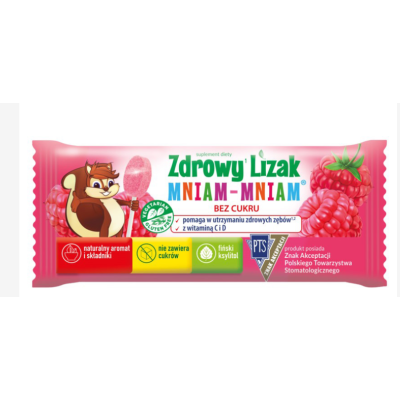 Starpharma ZDROWY LIZAK malina MALINOWY witaminy C i D bez