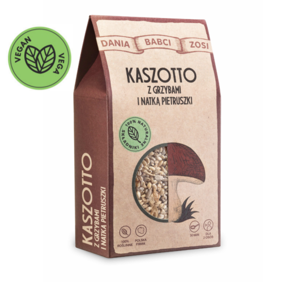 DANIA BABCI ZOSI - KASZOTTO z grzybami i natką pietruszki