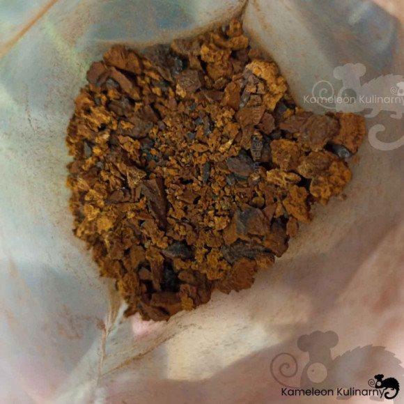 CHAGA HUBA guz brzozy CZAGA Inonotus obliquus BŁYSKOPOREK PODKOROWY 100g CHAGA HUBA guz brzozy CZAGA Inonotus obliquus BŁYSKOPOREK PODKOROWY 100g