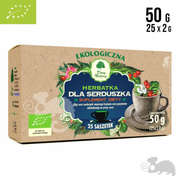 eko HERBATKA DLA SERDUSZKA zdrowe SERCE suplement eko HERBATKA DLA SERDUSZKA zdrowe SERCE suplement