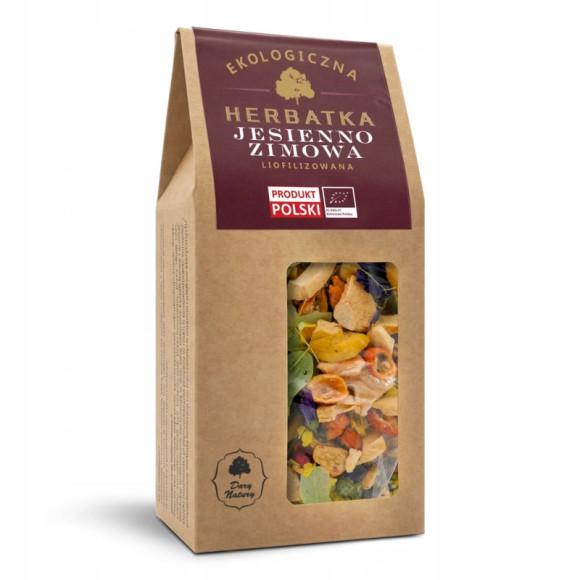 eko HERBATKA JESIENNO ZIMOWA liofilizowana Ziołowo Owocowa 50g DARY NATURY eko HERBATKA JESIENNO ZIMOWA liofilizowana Ziołowo Owocowa 50g DARY NATURY