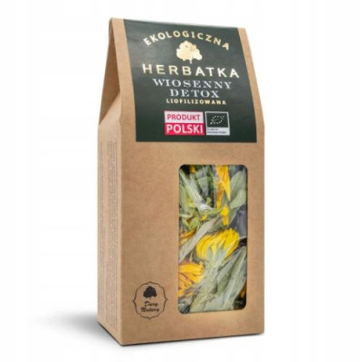 eko HERBATKA WIOSENNY DETOX Liofilizowana Szałwia Nagietek Bratek 25g DARY